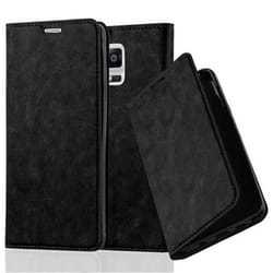 Coque Samsung Galaxy NOTE 4 en NOIR NUIT de Cadorabo (Design FERMETURE MAGNÉTIQUE INVISIBLE) Etui de Protection Complète avec Rabat