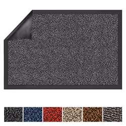 Tapis de Porte Paillasson dentrée SKY Gris anthracite 90 x 150 cm