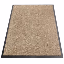 Tapis de Porte Paillasson dentrée SKY moutarde-noir 90 x 120 cm