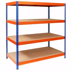 Etagères à grande portée avec une capacité de charge de 1200 kg Les étagères bleu-orange à grande portée, inspirent un montag ...