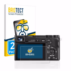 BROTECT Protection Ecran pour Sony Alpha 5000 / 6000 / 6400 (2 Pièces) - Film Protection Ultra Clair