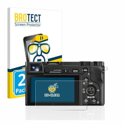 BROTECT Protection Ecran pour Sony Alpha 5000 / 6000 / 6400 (2 Pièces) - Film Protection Ultra Clair