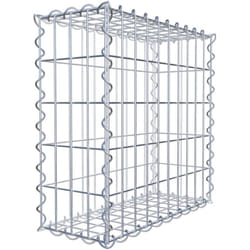 Gabiona - Gabiondeco - Gabion 50 cm x 50 cm x 20 cm (l x h x p). mailles 5 x 10 cm. Spirale - Made in Germany