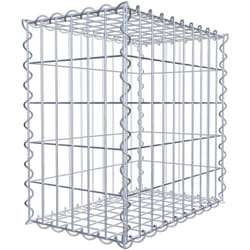 Gabiona - Gabiondeco - Gabion 50 cm x 50 cm x 30 cm (l x h x p). mailles 5 x 10 cm. Spirale - Made in Germany