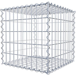 Gabiondeco - Gabion 50 cm x 50 cm x 50 cm (L x H x P). mailles 5 x 10 cm. Spirale - Made in Germany