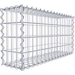 Gabiona - Gabiondeco - Gabion 80 cm x 40 cm x 20 cm (l x h x p). mailles 5 x 10 cm. Spirale - Made in Germany