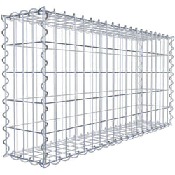 Gabiona - Gabiondeco - Gabion 100 cm x 50 cm x 20 cm (l x h x p). mailles 5 x 10 cm. Spirale - Made in Germany