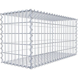 Gabiona - Gabiondeco - Gabion 100 cm x 50 cm x 40 cm (l x h x p). mailles 5 x 10 cm. Spirale - Made in Germany