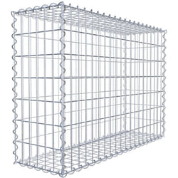 Gabiona - Gabiondeco - Gabion 100 cm x 70 cm x 30 cm (l x h x p). mailles 5 x 10 cm. Spirale - Made in Germany