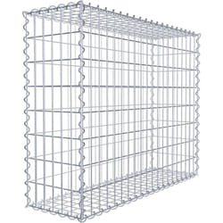 Gabiona - Gabiondeco - Gabion 100 cm x 80 cm x 30 cm (l x h x p). mailles 5 x 10 cm. Spirale - Made in Germany