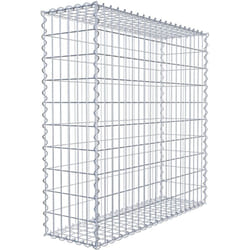 Gabiona - Gabiondeco - Gabion 100 cm x 100 cm x 30 cm (l x h x p). mailles 5 x 10 cm. Spirale - Made in Germany