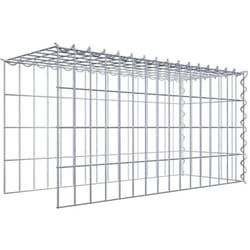 Gabiona - Gabiondeco - Gabion - Element de prolongation en hauteur et en longueur 80 cm x 40 cm x 30 cm (l x h x p). maille 5 x 10 cm. Spirale.