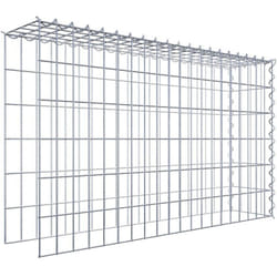 Gabiona - Gabiondeco - Gabion - Element de prolongation en hauteur et en longueur 100 cm x 60 cm x 20 cm (l x h x p). maille 5 x 10 cm. Spirale.