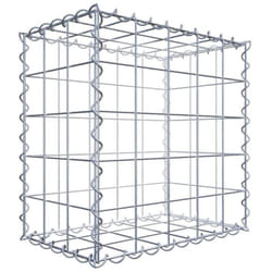 Gabiondeco - Gabion 50 cm x 50 cm x 30 cm (L x H x P). mailles 10 x 10 cm. Spirale - Made in Germany