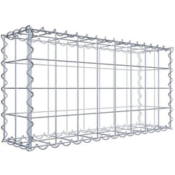 Gabiona - Gabiondeco - Gabion 80 cm x 40 cm x 20 cm (l x h x p). mailles 10 x 10 cm. Spirale - Made in Germany