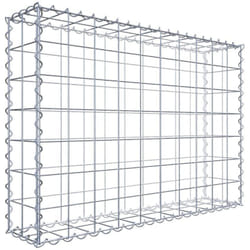 Gabiona - Gabiondeco - Gabion 100 cm x 70 cm x 20 cm (l x h x p). mailles 10 x 10 cm. Spirale - Made in Germany