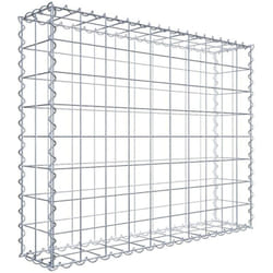 Gabiona - Gabiondeco - Gabion 100 cm x 80 cm x 20 cm (l x h x p). mailles 10 x 10 cm. Spirale - Made in Germany
