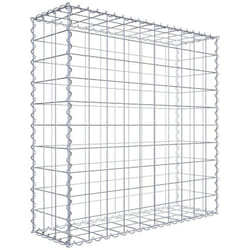 Gabiona - Gabiondeco - Gabion 100 cm x 100 cm x 30 cm (l x h x p). mailles 10 x 10 cm. Spirale - Made in Germany