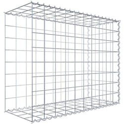 Gabiona - Gabiondeco - Gabion - Element de prolongation en longueur 100 cm x 80 cm x 40 cm (l x h x p). maille 10 x 10 cm. Spirale. Avert.: il manque