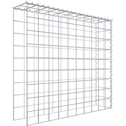 Gabiona - Gabiondeco - Gabion - Element de prolongation en hauteur et en longueur 100 cm x 90 cm x 20 cm (l x h x p). maille 10 x 10 cm. Spirale.