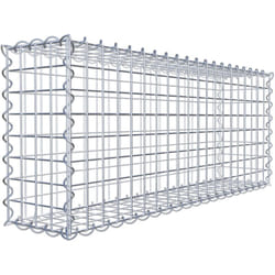 Gabiona - Gabiondeco - Gabion 100 cm x 40 cm x 20 cm (l x h x p). mailles 5 x 5 cm. Spirale - Made in Germany