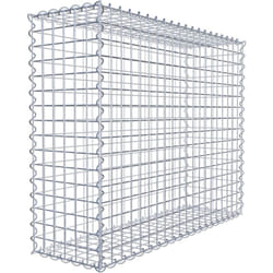 Gabiona - Gabiondeco - Gabion 100 cm x 80 cm x 30 cm (l x h x p). mailles 5 x 5 cm. Spirale - Made in Germany