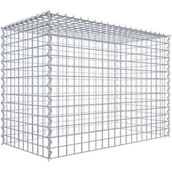 Gabiona - Gabiondeco - Gabion - Element de prolongation en hauteur 100 cm x 70 cm x 50 cm (l x h x p). maille 5 x 5 cm. Spirale. Attention : il