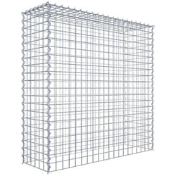Gabiona - Gabiondeco - Gabion - Element de prolongation en hauteur 100 cm x 100 cm x 30 cm (l x h x p). maille 5 x 5 cm. Spirale. Attention : il