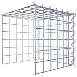 Gabiona - Gabiondeco - Gabion - Element de prolongation en hauteur et en longueur 30 cm x 30 cm x 30 cm (l x h x p). maille 5 x 5 cm. Spirale.
