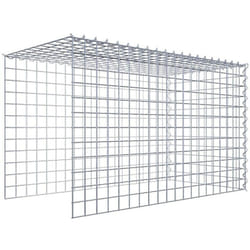 Gabiona - Gabiondeco - Gabion - Element de prolongation en hauteur et en longueur 100 cm x 60 cm x 50 cm (l x h x p). maille 5 x 5 cm. Spirale.