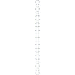 Gabiona - Gabiondeco - Colonne de Gabion carrà©e. 17 cm x 17 cm. mailles 5 x 10 cm - hauteur : 200 cm - Made in Germany