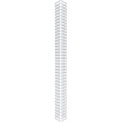 Gabiona - Gabiondeco - Colonne de Gabion carrà©e. 22 cm x 22 cm. mailles 5 x 5 cm - hauteur : 200 cm - Made in Germany