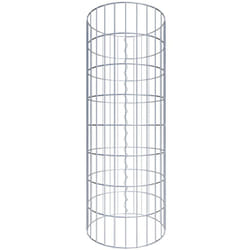 Gabiona - Gabiondeco - Colonne de Gabion ronde. diamètre 42 cm. maille 5 x 10 cm - Hauteur : 80 cm - Made in Germany