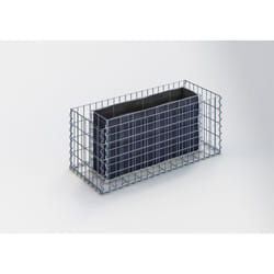 Gabiona - Gabiondeco - Jardinière en Gabion. 100 cm x 40 cm x 40 cm (l x h x p). taille des mailles 5 x 10 cm. Épaisseur des parois 10 cm - Made in