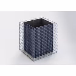 Longueur : 100 cm Hauteur : 100 cm Profondeur : 90 cm Taille des mailles : 5 x 10 cm à‰paisseur des parois : 10 cm Diamètre d ...