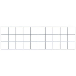 Gabiona - Grille de Gabion à l'unité - Dimensions: 100 cm x 30 cm - mailles de 10 x 10 cm - Made in Germany