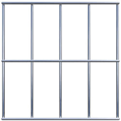 Grille de Gabion à l'unité - Dimensions: 20 cm x 20 cm - mailles de 5 x 10 cm - Made in Germany