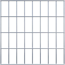 Gabiona - Grille de Gabion à l'unité - Dimensions: 40 cm x 40 cm - mailles de 5 x 10 cm - Made in Germany