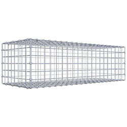 Gabiondeco - Gabion 100 cm x 30 cm x 40 cm (L x H x P). mailles 5 x 5 cm. Fermeture par anneaux en c - Made in Germany