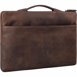 Sacoche pour ordinateur portable - STILORD - Kit - Cuir de vache - 156 pouces - Design élégant