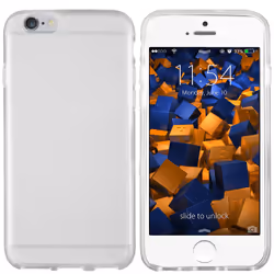 mumbi MUMBI_4081, Coque de protection, Apple, iPhone 6, iPhone 6S, Transparent, Blanc