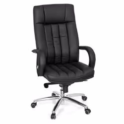 Siège pivotant XXL - hjh OFFICE - XXL G 300 - Noir - similicuir
