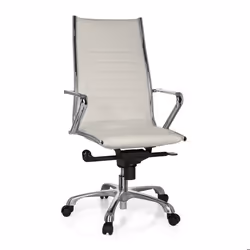 Siège de direction de qualité professionnelle - hjh OFFICE - PARIBA III - Blanc Crème - similicuir