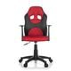 Chaise pivotante pour des enfants - hjh OFFICE - KID GAME AL - Noir/Rouge - similicuir