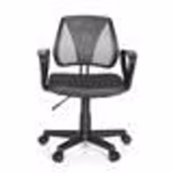 Chaise pivotante pour des enfants - hjh OFFICE - KIDDY CD - Gris - Tissu