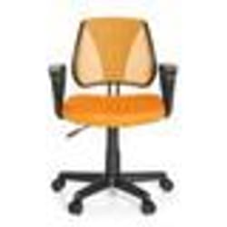 Chaise pivotante pour des enfants - hjh OFFICE - KIDDY CD - Orange - Tissu