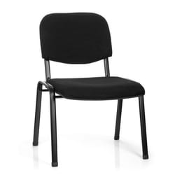 Chaise à quatre pieds - hjh OFFICE - XT 600 XL - Noir - Tissu