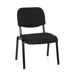 Chaise à quatre pieds - hjh OFFICE - XT 600 XL - Noir/Anthracite - Tissu