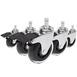 HJH OFFICE 5x roulettes ROLO SKATE 75mm