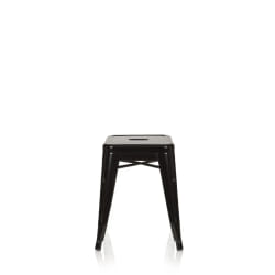 HJH OFFICE Tabouret VANTAGGIO Métallique Noir
